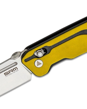 CLEARANCE SALE! SRM Knives 7228 Rubik Folding Knife 2.72" Satin Drop Point Blade, G10 Handles, AXIS/Crossbar Lock