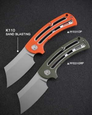 Petrified fish PFE01 K110 steel Pocket Folding Knife G10 Handle Outdoor Camping Hunting Tactical Survival edc Tool Knives
