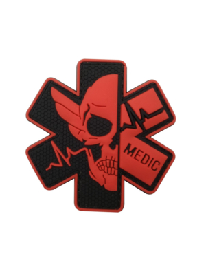 International Rescue Medical First Aid Red Cross Rescue Snake Embroidery PVC Armband Velcro Morale Badge Badge