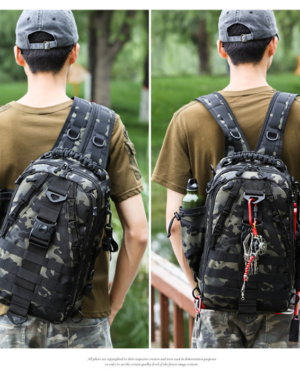 600D nylon Tactical Bagpack SlingBag multifunctional outdoor travel mountaineering cycling camouflage single shoulder dual use