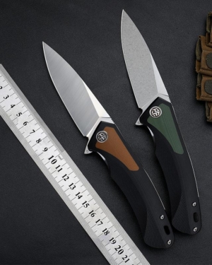 PF838 Petrified fish D2 steel folding knife outdoor tactical pocket knives G10 handle camping hunting Cutter EDC tool