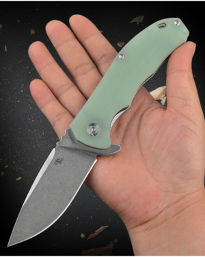 CH 3504 Heavy Duty Outdoor Knife, Hunting Survival, Camping, G10 Handle Material, High Carbon D2 Steel, Thumb Stud, Pocket Clip