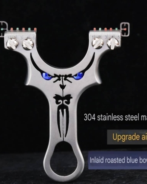 304 stainless steel model big monster II fast flattened leather slingshot outdoor actual combat straight competitive devil slingshot