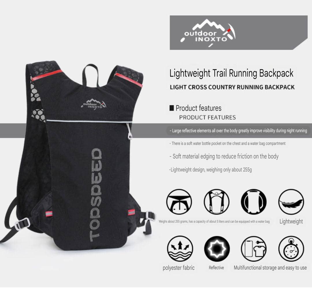 Cross-border 5L marathon off-road bag running bag cycling backpack outdoor water bag backpack men and women cycling bag - Image 5