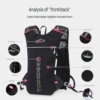 Cross-border 5L marathon off-road bag running bag cycling backpack outdoor water bag backpack men and women cycling bag - Thumbnail Image 4