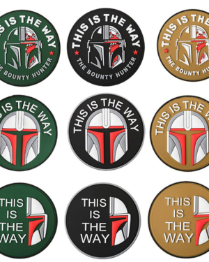 This is The Way Art Patch Mandalorian PVC 3D Velcro Badge