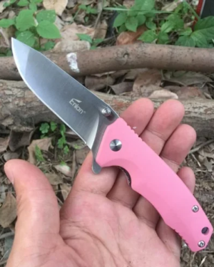 Enlan EW106 8Cr13Mov Blade Folding Knife With Pink Lightweight CLEARANCE SALE!
