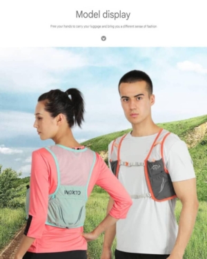 Clearance sale Inoxto outdoor sports cycling bag men and women hiking cross-country backpack 2.5L ultra-light running bag WITH 2 FREE 450ML WATER CONTAINER