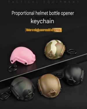 WOSPORT fast helmet keychain and bottle opener
