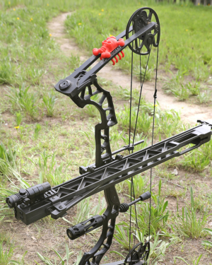 Archery Arrow Launcher Orbital Compound Bow Recurve Bow Arrow Track with 6 Pcs Pure Carbon Arrows Hunting Shooting Accessories