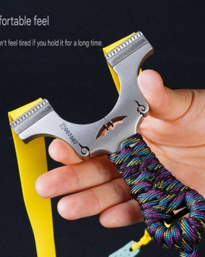 Bat 9020 New titanium alloy dragon tooth quick pressure slingshot flat rubber band stainless steel
